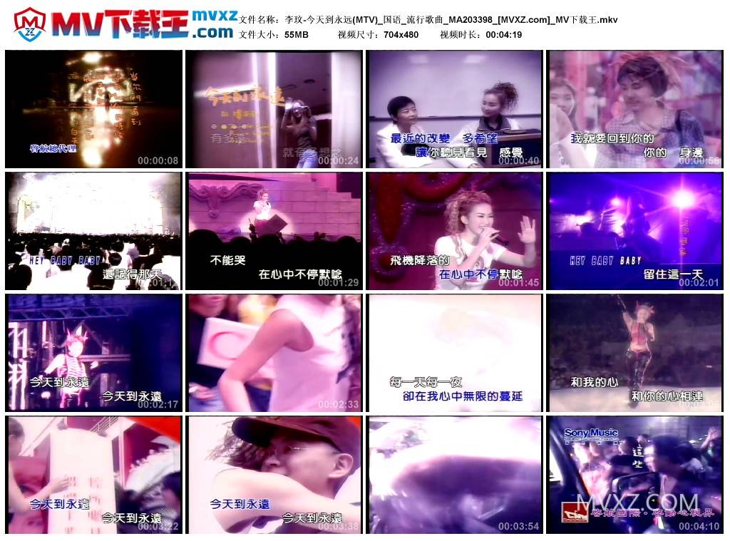 李玟-今天到永远(MTV)_国语_流行歌曲_MA203398
